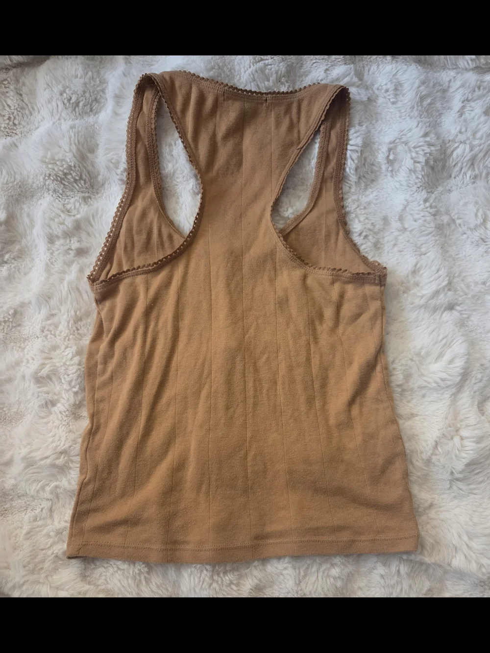 Forever 21 Tan Ribbed Racerback Tank Top - Picture 3 of 4